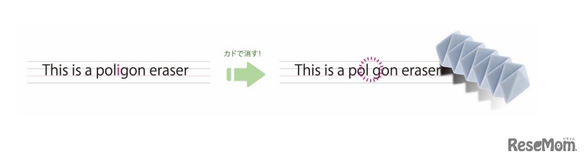 折れにくく、細かい所が消しやすい