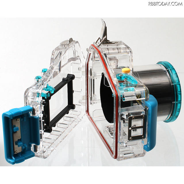 「NEX-5N」専用「NEX5N用防水ハウジングケース」（型番：WRCFSNX5/18-55mmレンズ対応）