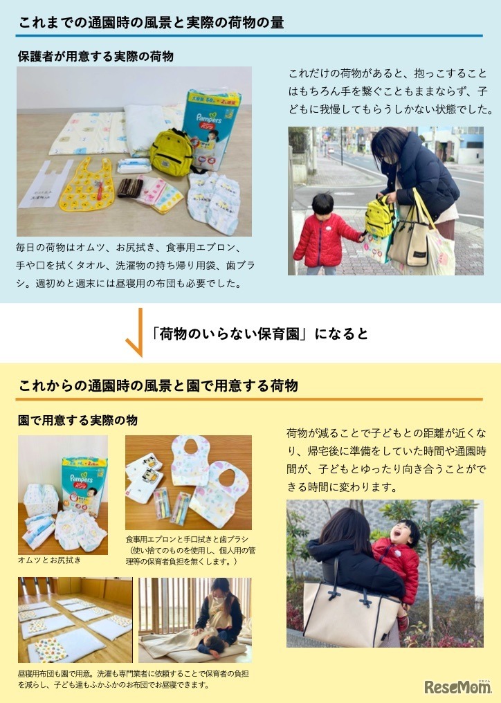 荷物がいらなくなったことによる変化