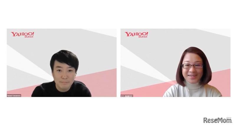 Yahoo!JAPANが提供する乗換検索アプリ「Yahoo!乗換案内」サービスマネージャーの山本拓巳氏と企画を担当する高田里花子氏