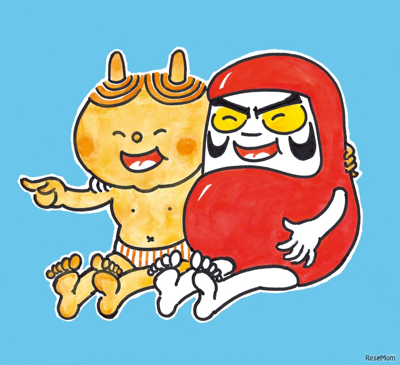 『だるまちゃんとかみなりちゃん』1968年 福音館書店　(c) Satoshi KAKO　(c) Kako Research Institute Ltd. 2019