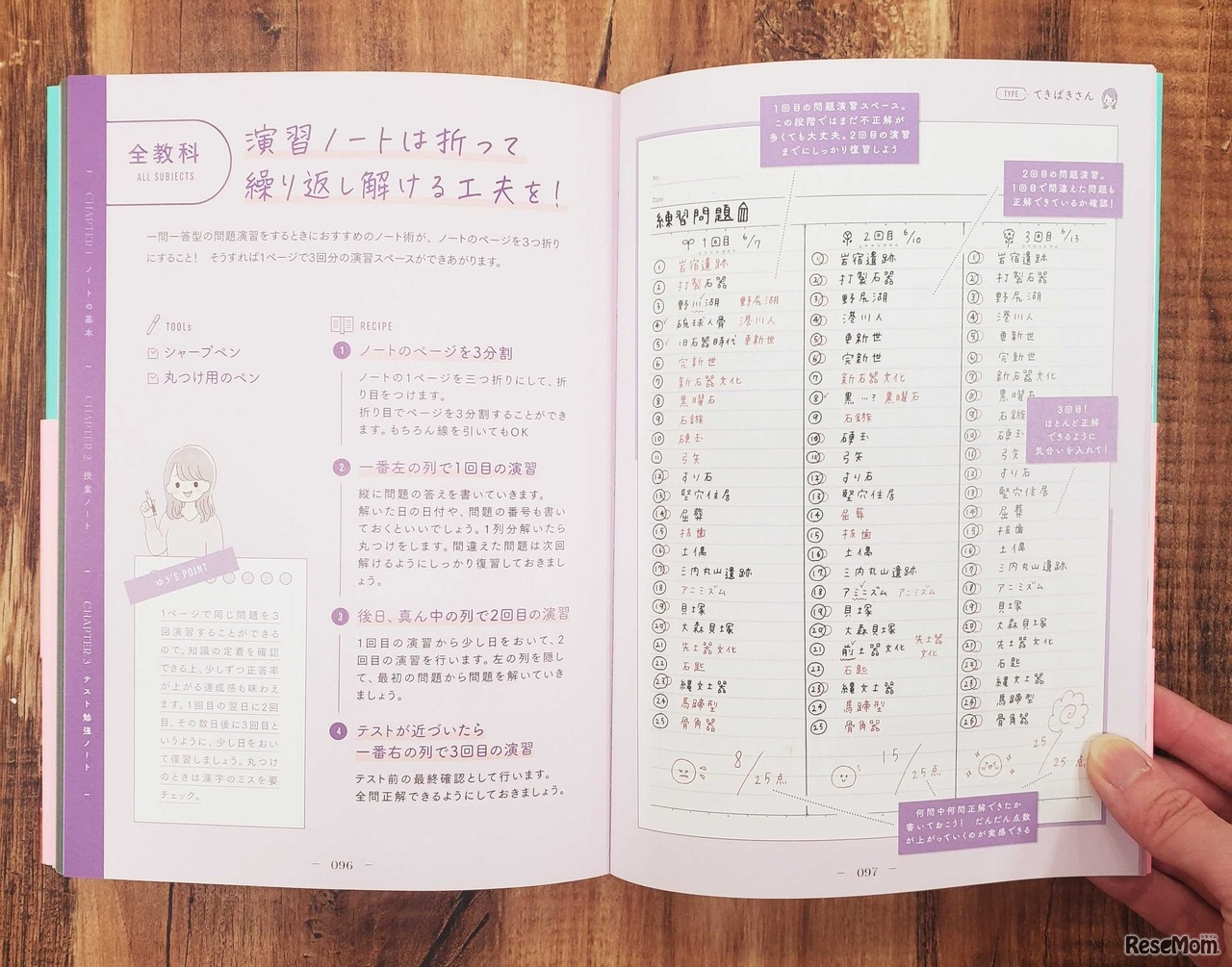「かわいいノートでがんばる作戦　高校生の勉強ノートの作り方」