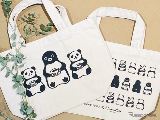 Suicaのペンギンカフェランチトート　(c) Chiharu Sakazaki／JR東日本／DENTSU　Suica by JR東日本