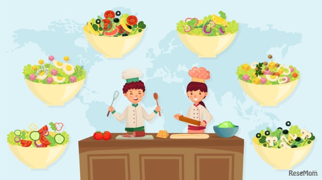 世界のサラダを調べよう！つくってみよう！