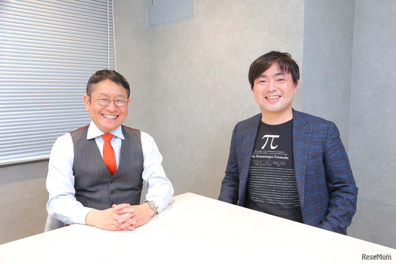 教育家の小川大介氏（左）とワンダーラボ代表の川島慶氏（右）