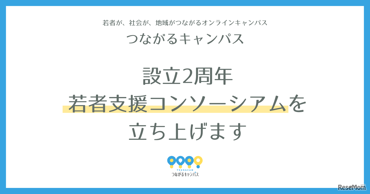つながるキャンパス設立2周年　「若者支援コンソーシアム」を立ち上げます