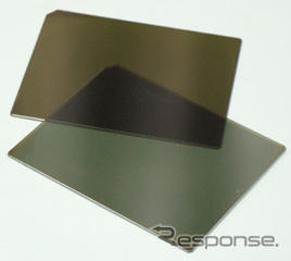 熱電変換素子をコーティングしたガラス板