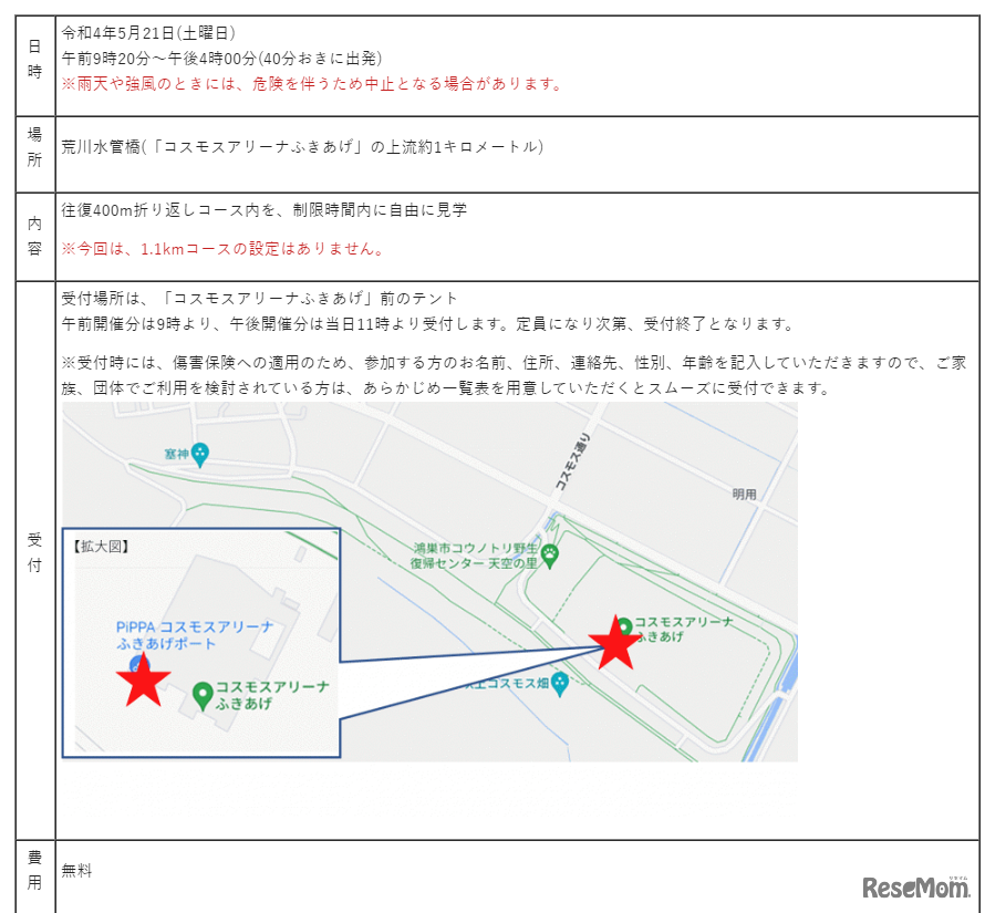 荒川水管橋見学会