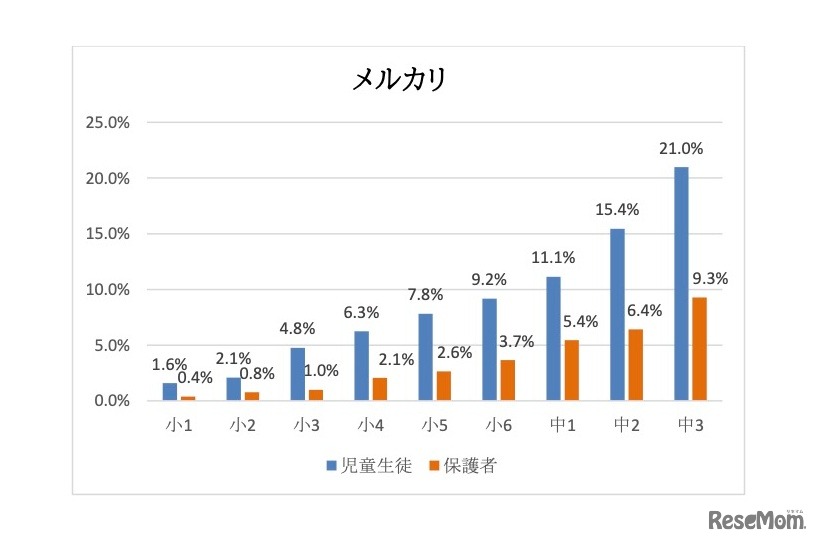 過去1年以内の使用について【メルカリ】