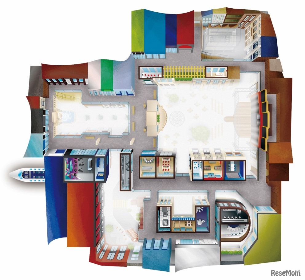 「キッザニア福岡」シティマップ2階（イメージ）
