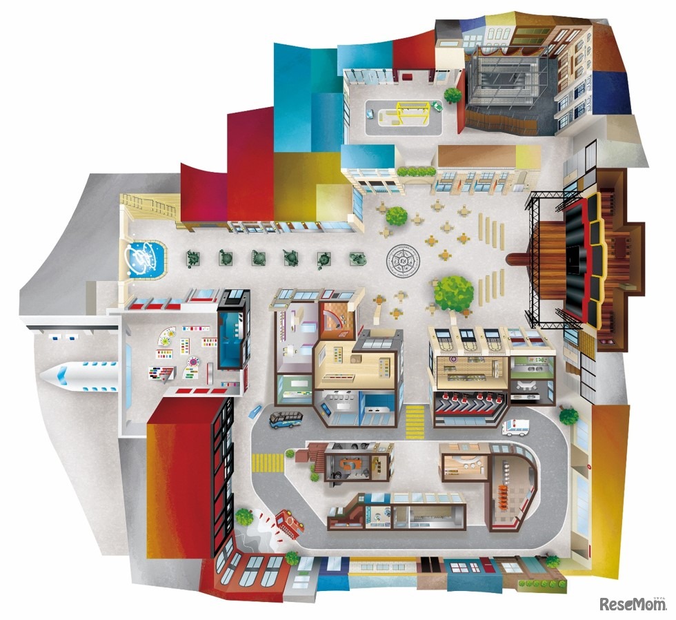 「キッザニア福岡」シティマップ1階（イメージ）