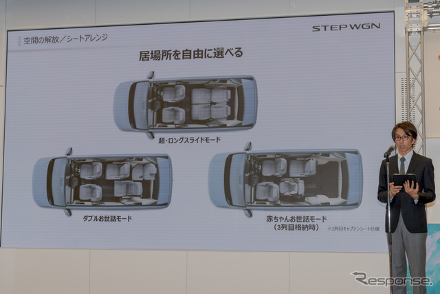 多彩なシートアレンジが特徴。