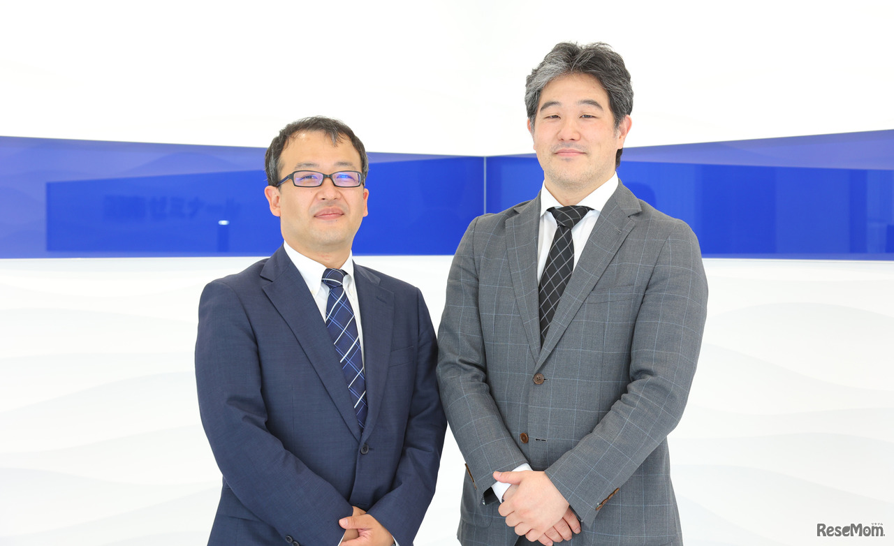 湘南ゼミナール 教務支援部長の藤森正雄氏（左）と、特色検査責任者 兼 横浜翠嵐Vコース教務責任者の北原剛輔氏（右）