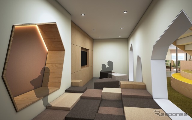 ジャンボフェリーあおい：石の遊び場（2F中央）