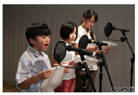 声優体験アクティビティの様子