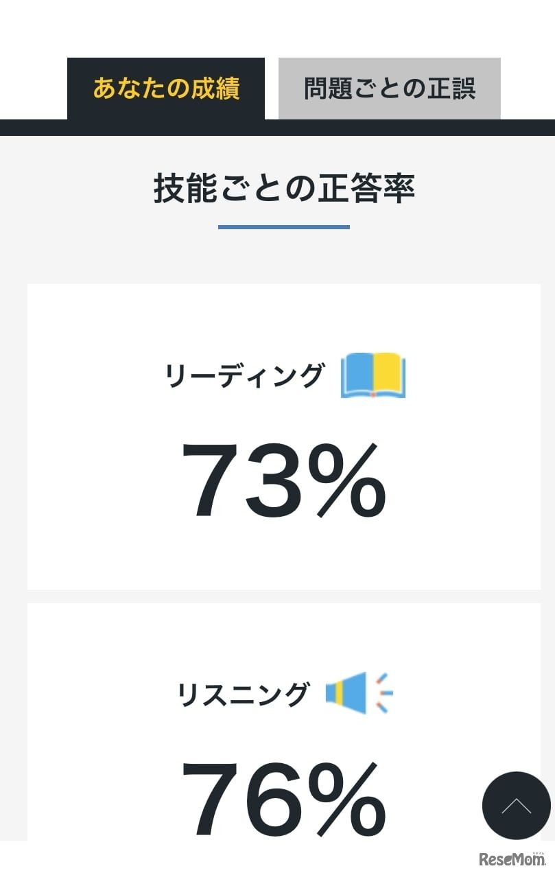 旺文社「英検一次試験 解答速報サービス」