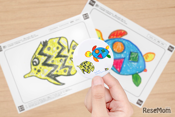 「お絵かきファクトリー」での「缶バッジ」制作無料体験