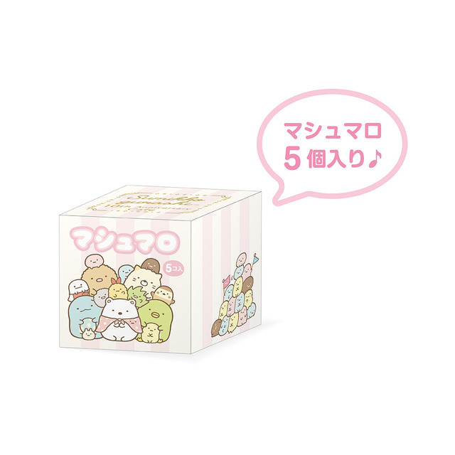 「すみっコぐらし 10th Anniversary Cafe」マシュマロ（C）2022 San X Co., Ltd. All Rights Reserved.