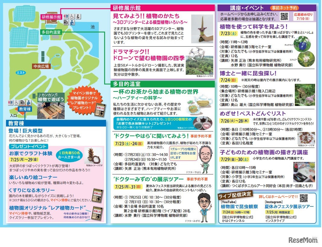 夏休み植物園フェスタ