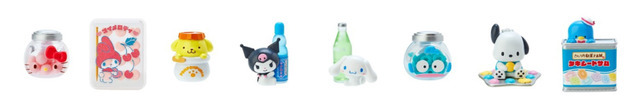 「さんりお駄菓子本舗シリーズ」サンリオキャラクターズ シークレットマスコット（全 8 種）（C）’22 SANRIO 著作（株）サンリオ
