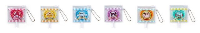 「さんりお駄菓子本舗シリーズ」ミラー付きキーホルダー（全 6 種） （C）’22 SANRIO 著作（株）サンリオ