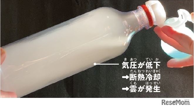 ペットボトルでできる雲のつくり方