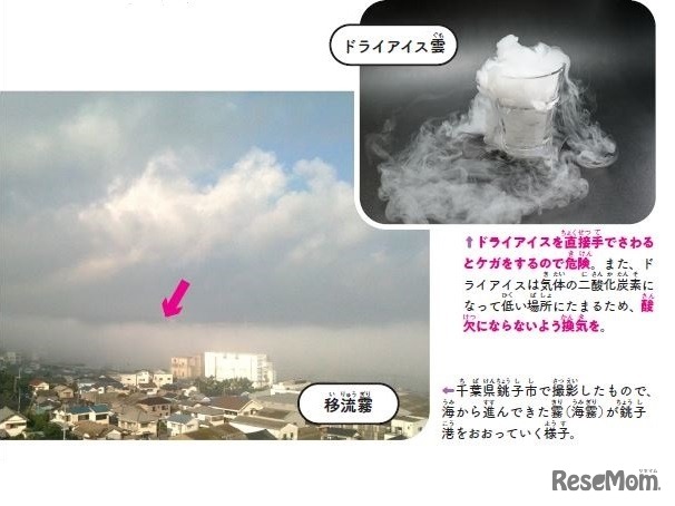 ドライアイス雲と移流霧