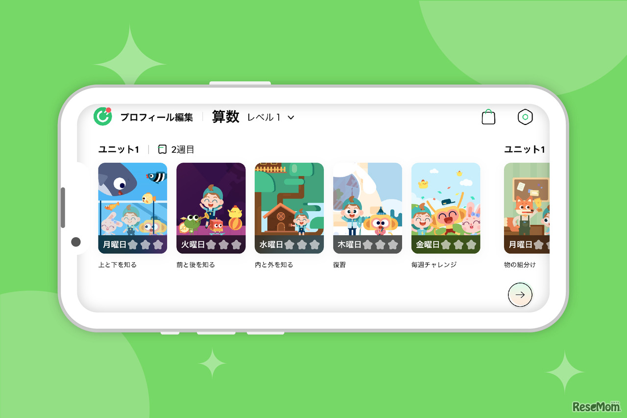 スモールステップ式カリキュラムを採用