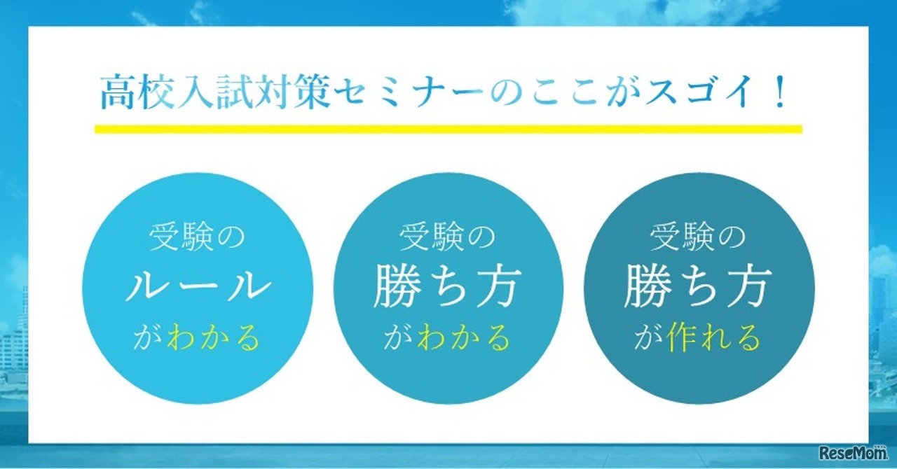 「都道府県別・高校入試対策セミナー」のポイント