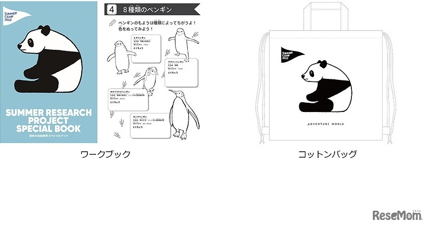 ワークブックとコットンバッグ