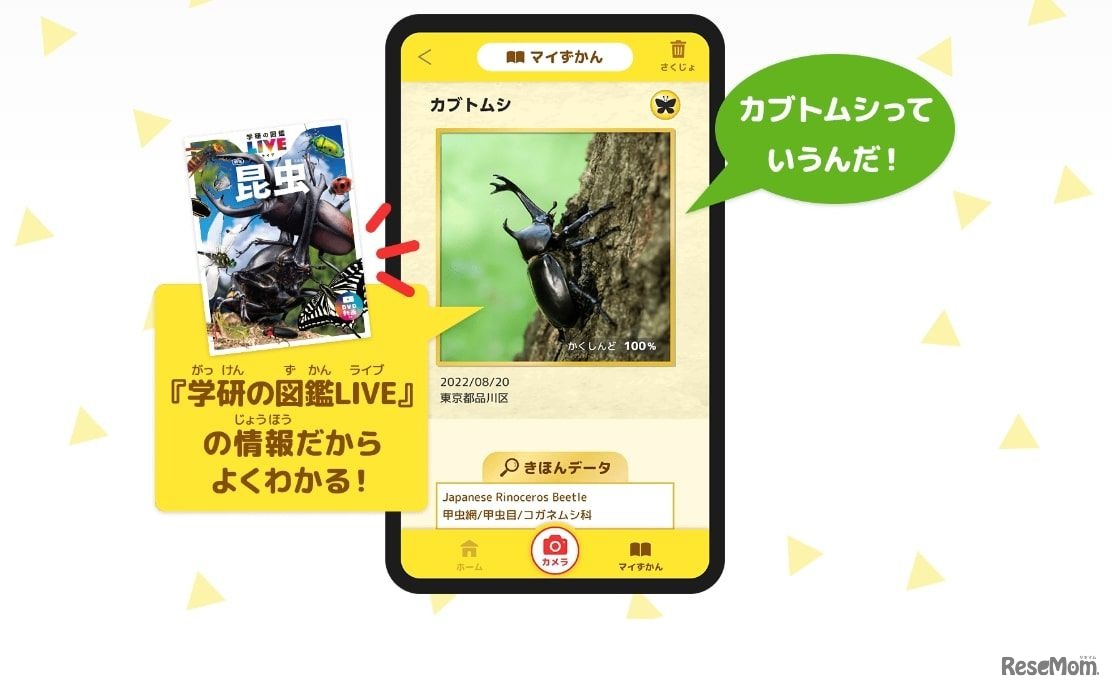 AI図鑑アプリ「ナニコレンズ」