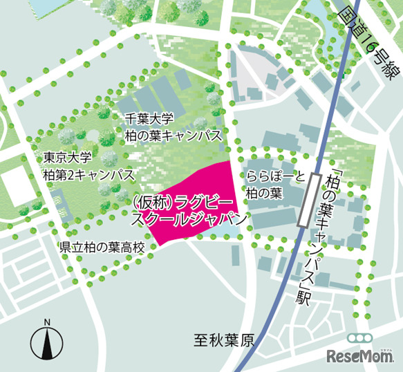 つくばエクスプレス「柏の葉キャンパス駅」下車徒歩3分の好アクセス