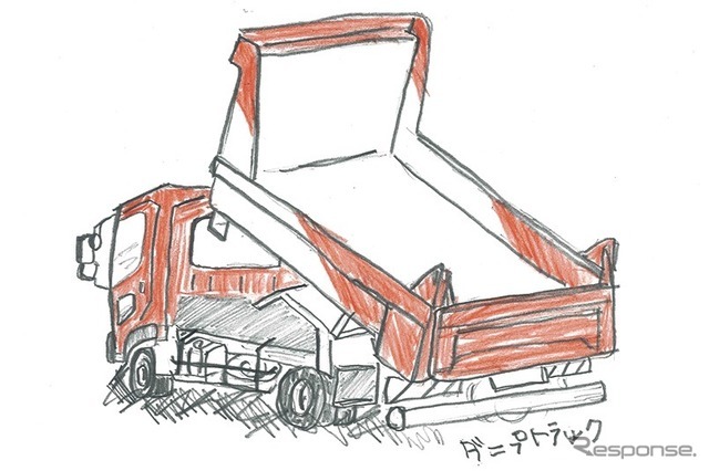極東開発、「はたらく自動車」のイラスト募集