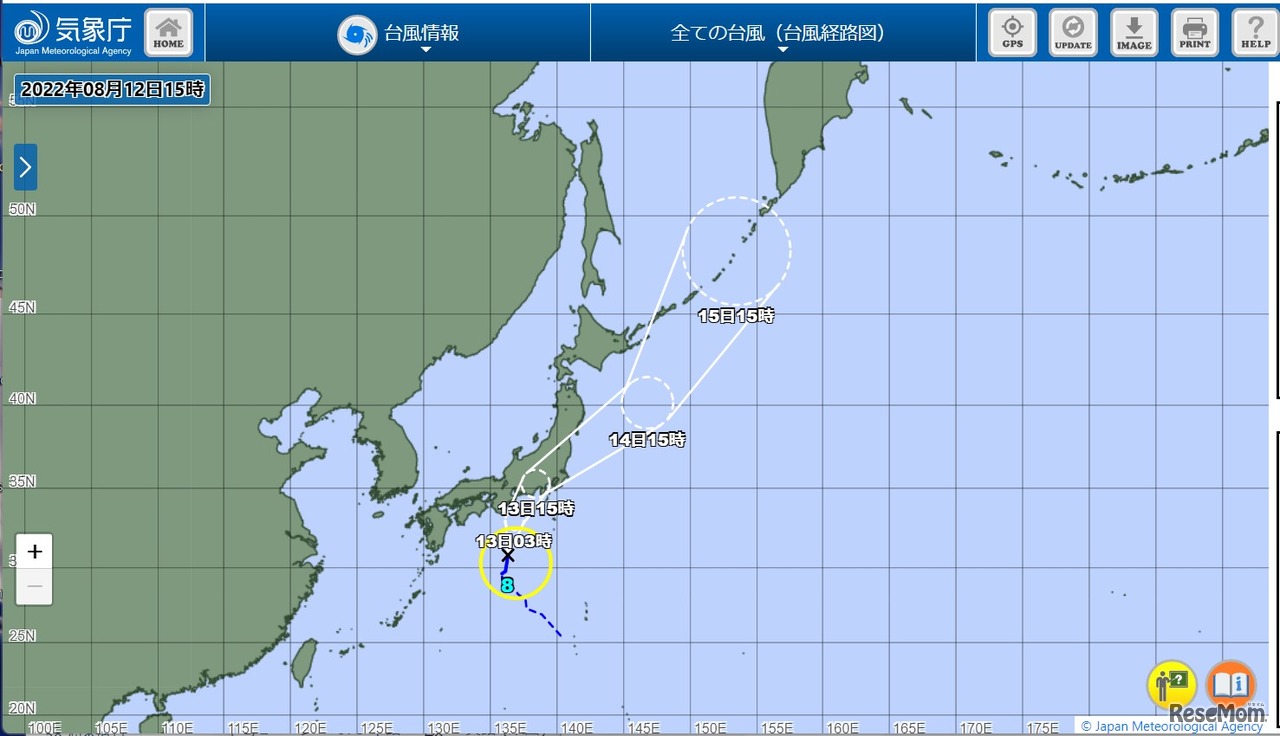 気象庁Webサイトより
