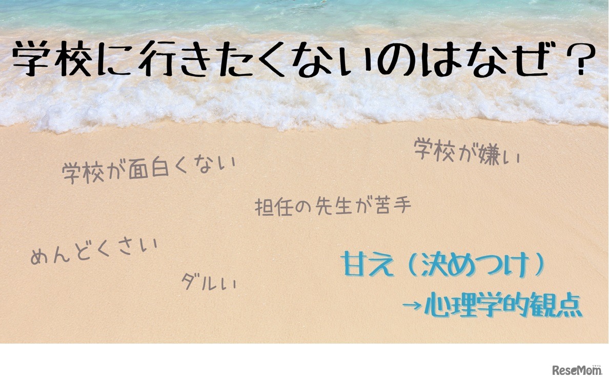 学校に行きたくないのはなぜ？