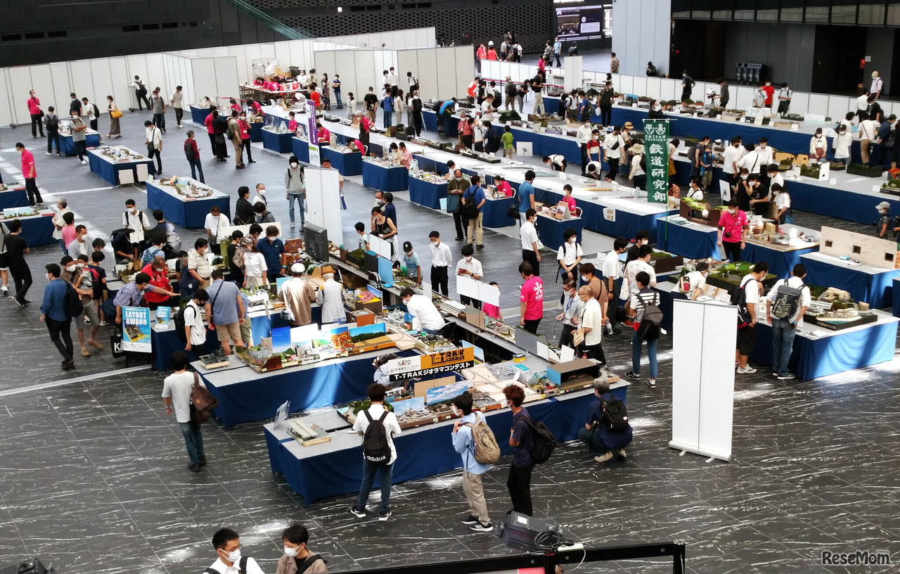 会場のようす（前年 鉄道模型コンテスト2021 東京大会より）