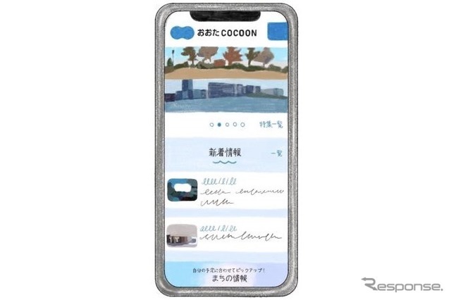 地域情報/MaaS サイト「おおたCOCOON 」