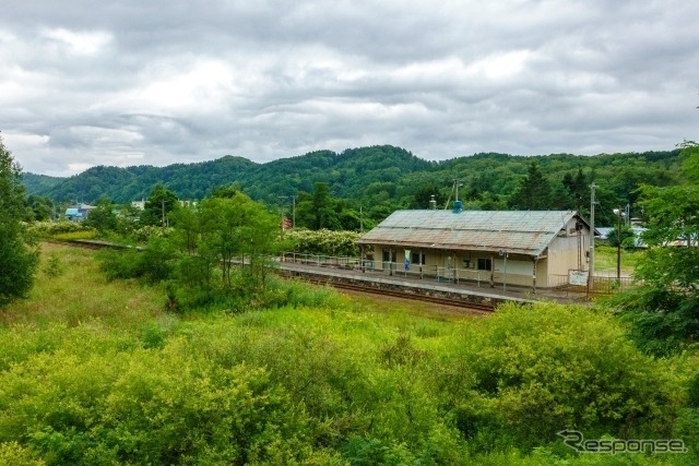 石勝線夕張支線：鹿ノ谷駅