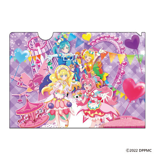 「夢みる遊園地 in 東京ドームシティ アトラクションズ」A5クリアファイル（C）2022 映画デリシャスパーティ プリキュア製作委員会