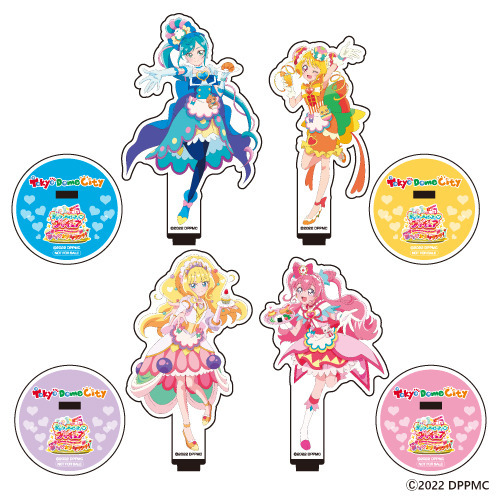 「映画デリシャスパーティ プリキュア 夢みるミニゲーム」A賞アクリルスタンド（C）2022 映画デリシャスパーティ プリキュア製作委員会
