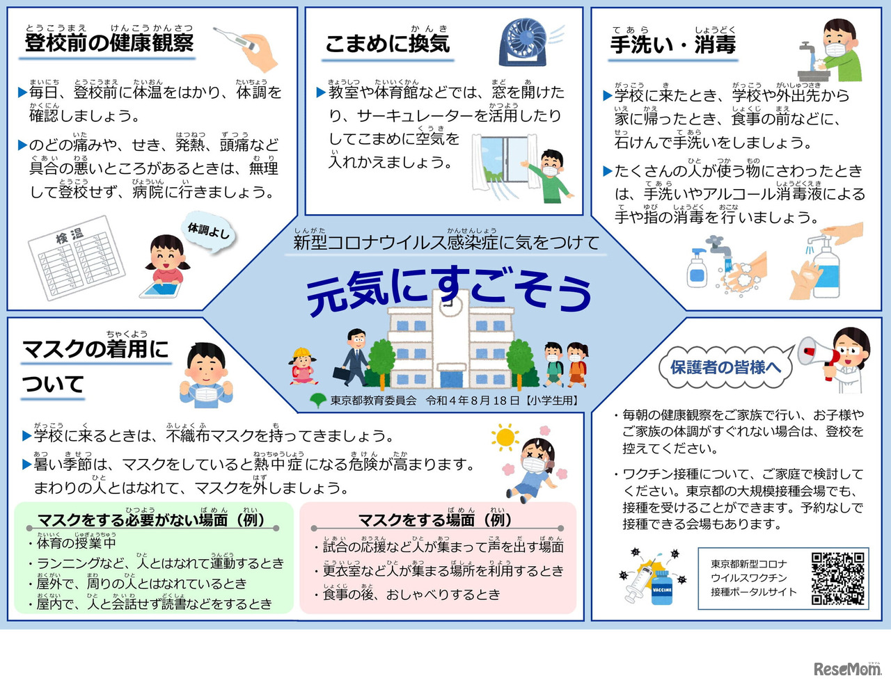 小学生用リーフレット