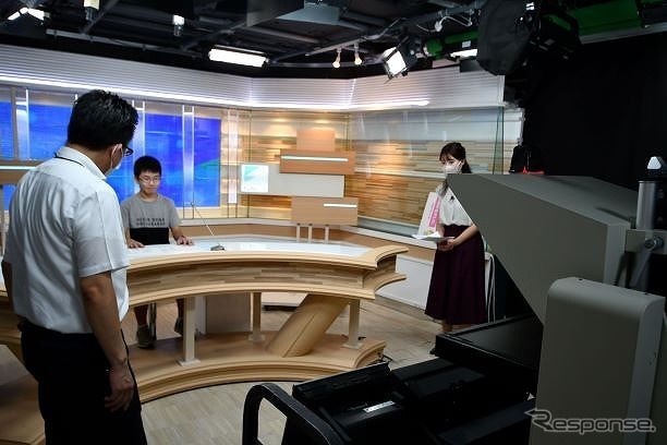 「なりきりアナウンサー」収録の様子（8月19日）