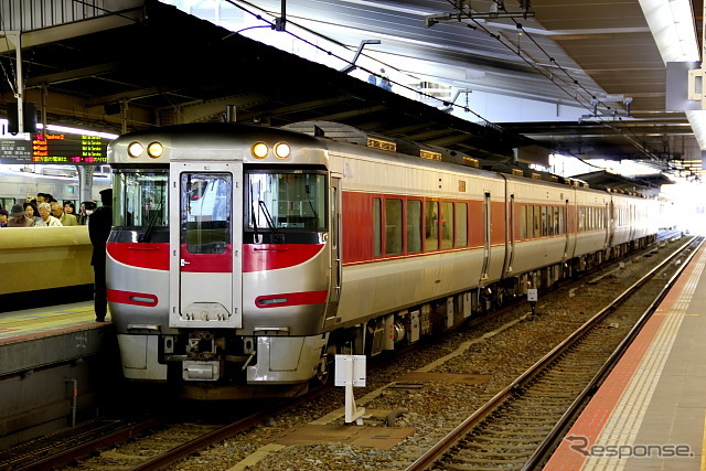 新観光列車に改造されるキハ189系。播但線経由で大阪と山陰を結ぶ特急『はまかぜ』を中心に運用されている。