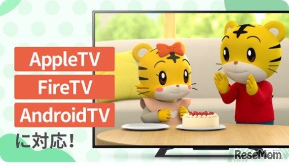 大画面のテレビでも視聴可能