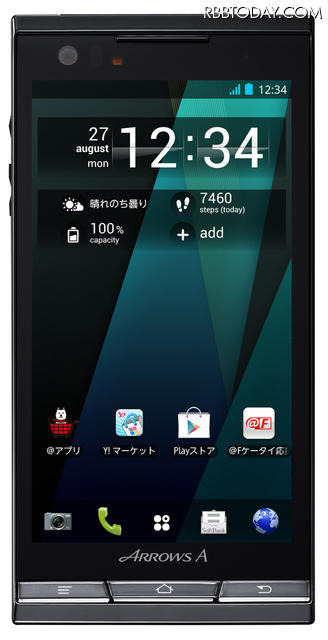 Android 4.0搭載「ARROWS A（エース） SoftBank 101F」