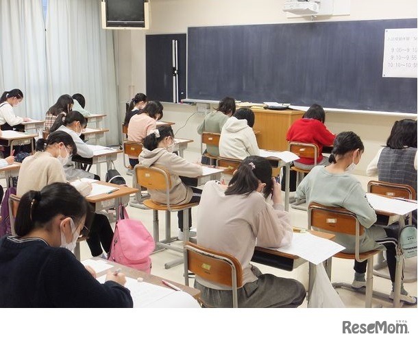 入試模擬体験のようす（昨年度）