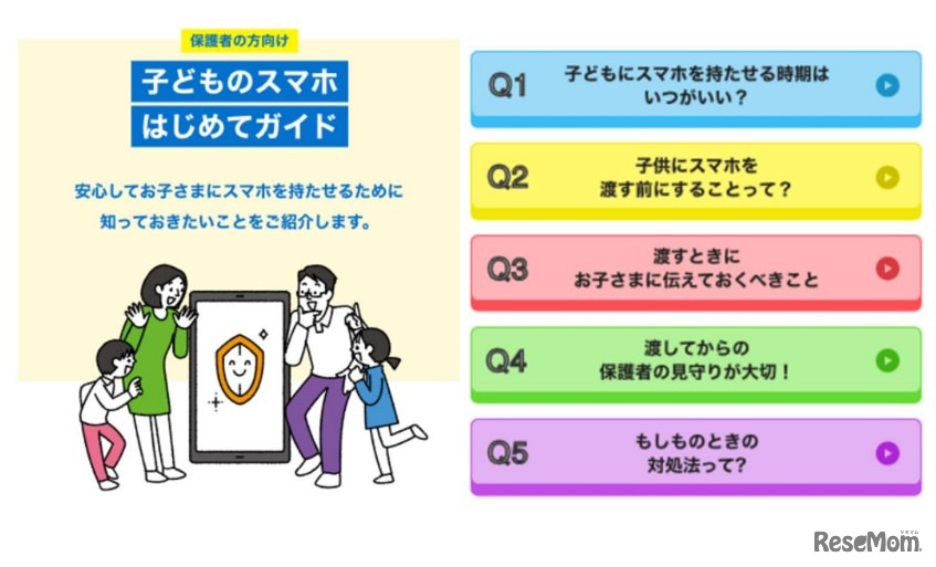子供のスマホはじめてガイド