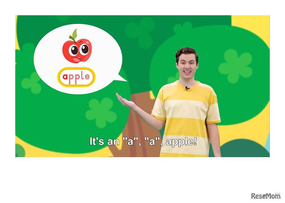 英語フォニックス：「apple」