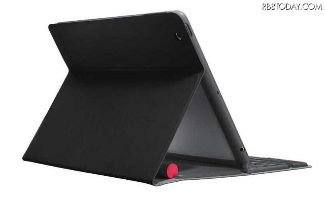 スタンドは2段階で調節可能