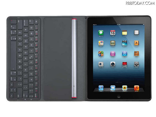 カバーを開けると自動でiPadが起動